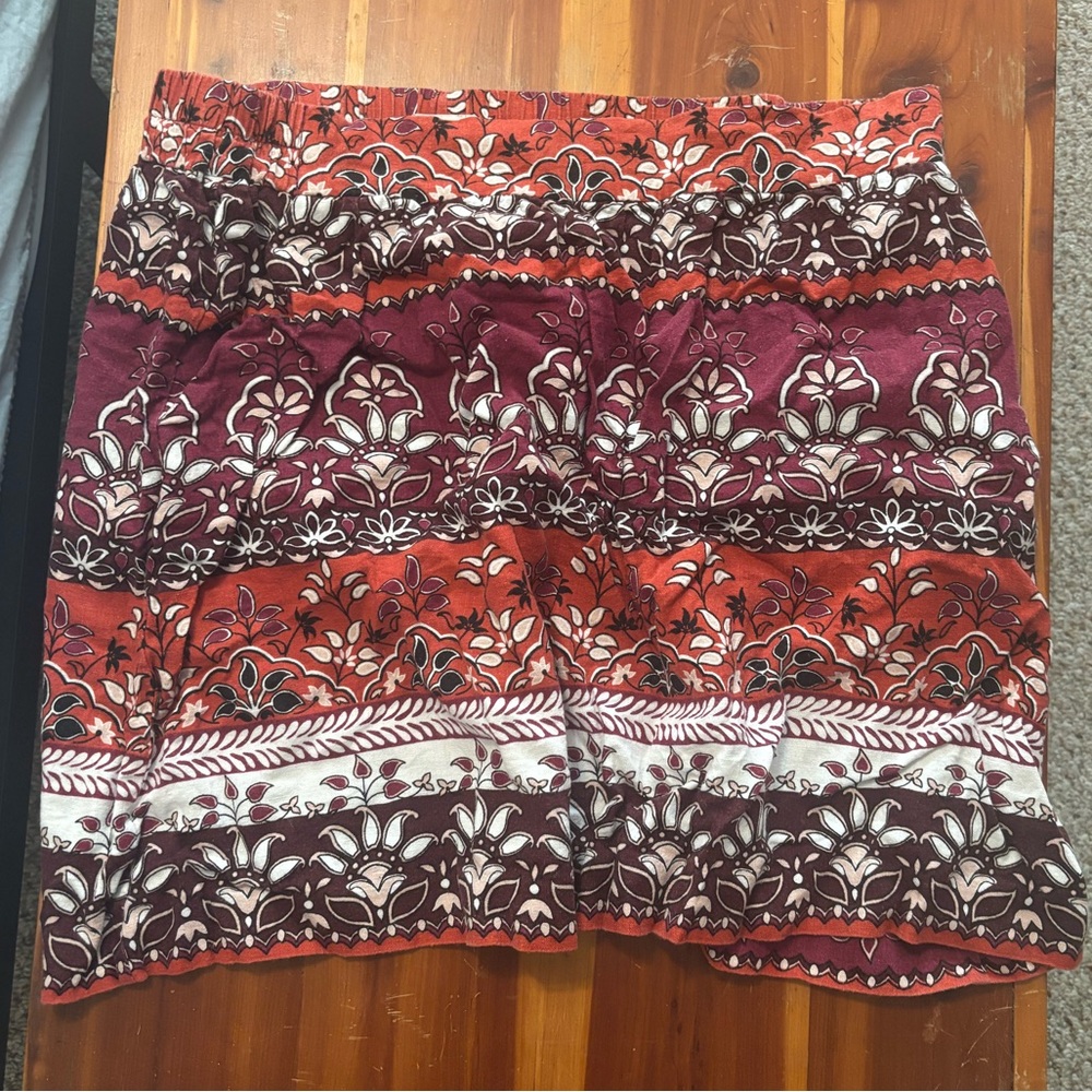LOFT Large Floral Skirt